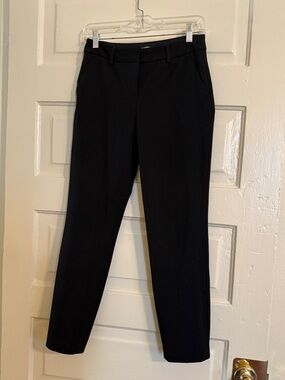 Express Black Women's Columnist Ankle Mid Rise Dress Pants
